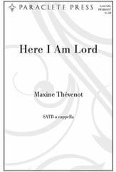 Here I Am Lord SATB choral sheet music cover